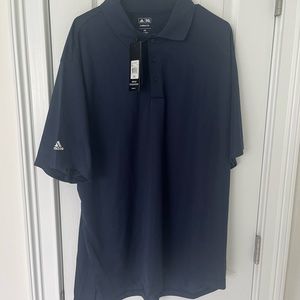 New with tags Adidas XXL blue polo shirt
